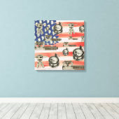 Land Surveyor Surveyor  tools Compass Ca Canvas Afdruk (Insitu (Houten vloer))