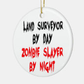 Land Surveyor Zombie Slayer Keramisch Ornament (Links)