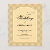 Land Tafelkleed stijl bruiloft uitnodiging (Voorkant)