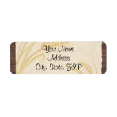 Land Tarwegras op Perkament Jubileum Etiket (Voorkant)