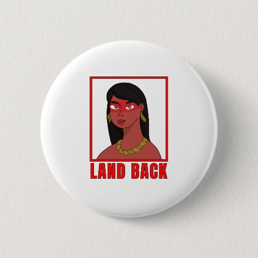 Land Terug Ronde Button 5,7 Cm (Voorkant)