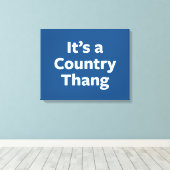 Land Thang Canvas Afdruk (Insitu (Houten vloer))