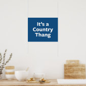 Land Thang Poster (Keuken)