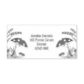 Land Toadstool Adresstempel Rubberstempel (Afrduk)