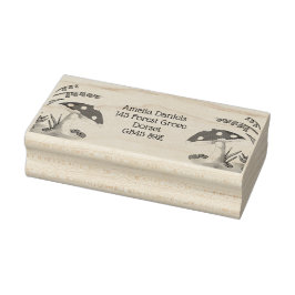 Land Toadstool Adresstempel Rubberstempel