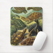 Land Tortoise Zee Schildpadden van Ernst Haeckel Muismat (Met muis)