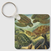  Land Tortoise Zee Schildpadden van Ernst Haeckel Sleutelhanger (Voorkant)