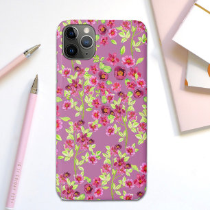  land tuinbloemen roze groen iPhone 11 pro max hoesje