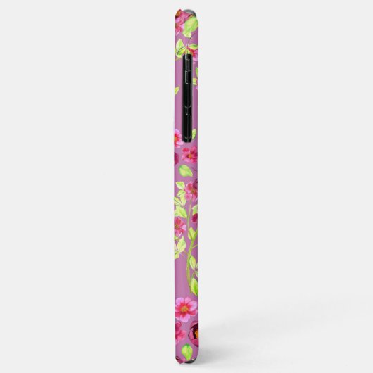 land tuinbloemen roze groen Case-Mate iPhone case (Achterkant/links)