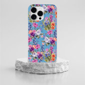 Land  tuinbouwers op blauwe achtergrond Case-Mate iPhone case