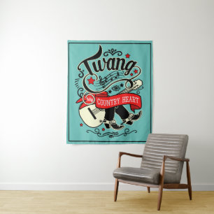 Land Twang Red/Black ID464 Wandkleed