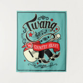Land Twang Red/Black ID464 Wandkleed (Voorkant)