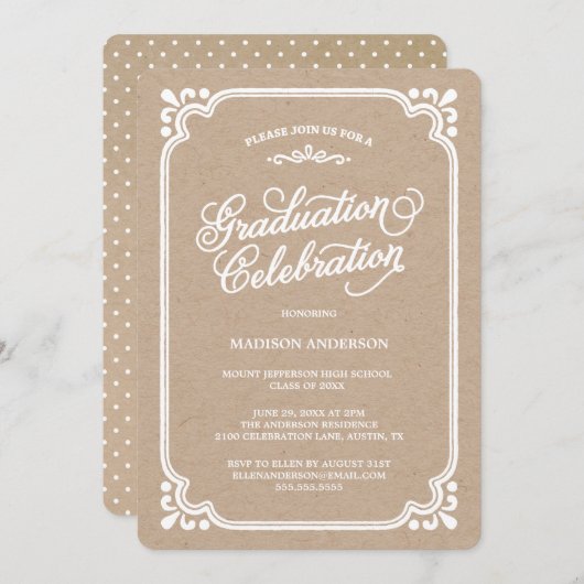 land | Uitnodiging tot Afstuderen (Voorkant / Achterkant)