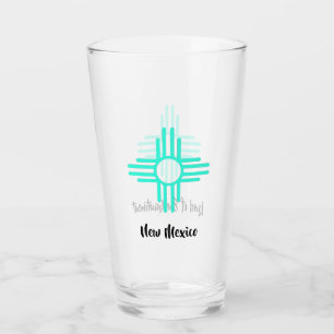 Land van bestemming Zia Sun Symbol Beer Glass Glas