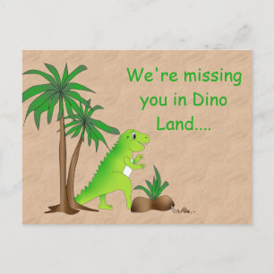Land van de Dinosaurussen Schattige Dino Briefkaart
