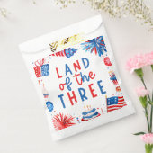 Land van de Drie 4e van juli 3e Verjaardagsfeest Bedankzakje (Gezegeld)