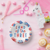 Land van de Drie 4e van juli 3e Verjaardagsfeest Papieren Kommen (Feest)