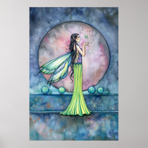 Land van de Orbs Fee Poster Print
