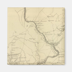 Land van de Rariton-rivier in Oost-Jersey Magneet