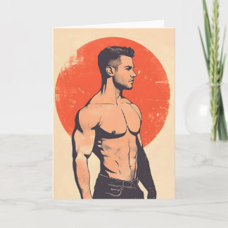 Land van de Rijzende Zon Gay Wenskaart Kaart