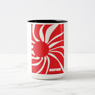 Land van de Rijzende Zon - Japan Tweekleurige Koffiemok