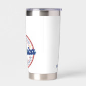 Land van de Vrij Vanwege het Dappere Amerika Geïsoleerde Drinkbeker (Links)