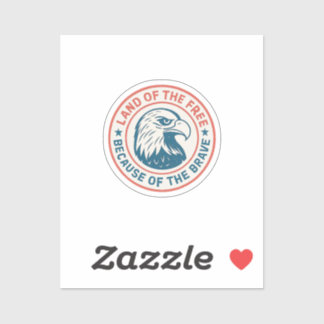 Land van de Vrije Adelaar Sticker