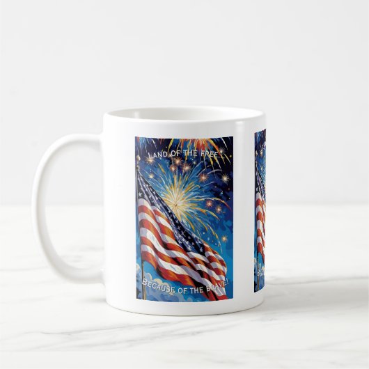 Land van de vrije... 'Amerika Koffiemok (Links)