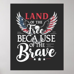Land van de Vrijen vanwege de dappere veteranen  Poster