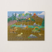 Land van Dinosauriërs! Legpuzzel (Horizontaal)