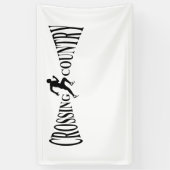 Land van grensoverschrijding spandoek (Verticaal)