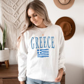 Land van Griekenland Grunge Stijl Trui