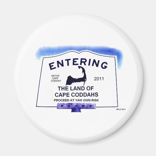 Land van Kaap Coddahs Magneet (Voorkant)