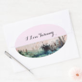 LAND VAN MAREMMA TUSCANY LANDCSAPE OVALE STICKER (Envelop)