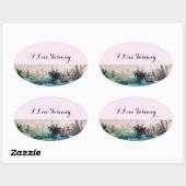 LAND VAN MAREMMA TUSCANY LANDCSAPE OVALE STICKER (Vel)