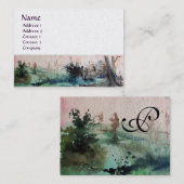 LAND VAN MAREMMA TUSCANY-monogram parels Visitekaartje (Voorkant / Achterkant)