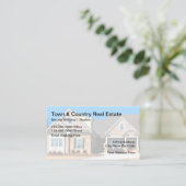 Land van onroerend goed visitekaartje (Staand voorkant)
