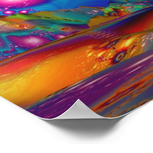 Land van Psychedelische Verlichtingen - Poster (Hoek)