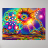 Land van Psychedelische Verlichtingen - Poster (Voorkant)