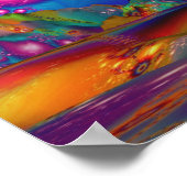 Land van Psychedelische Verlichtingen - Poster (Hoek)