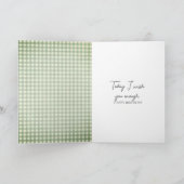 Land Verjaardag Daisy Boeket Kaart (Binnen)