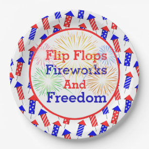 Land vierde juli papieren bordje