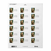 Land waar de kerstman  is etiket (Full Sheet)