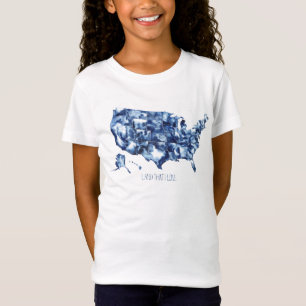 Land waar ik van hou - Verenigde Staten Map T-shirt