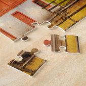 Land - Weg - uit naar weiden Legpuzzel (Zijkant)