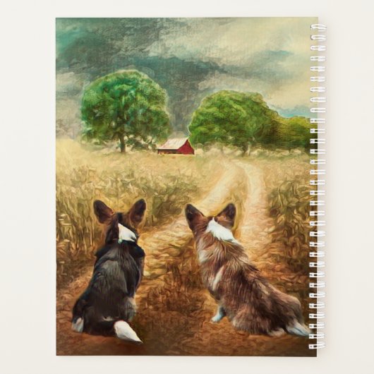 Land Welsh Corgis Planner (Achterkant)