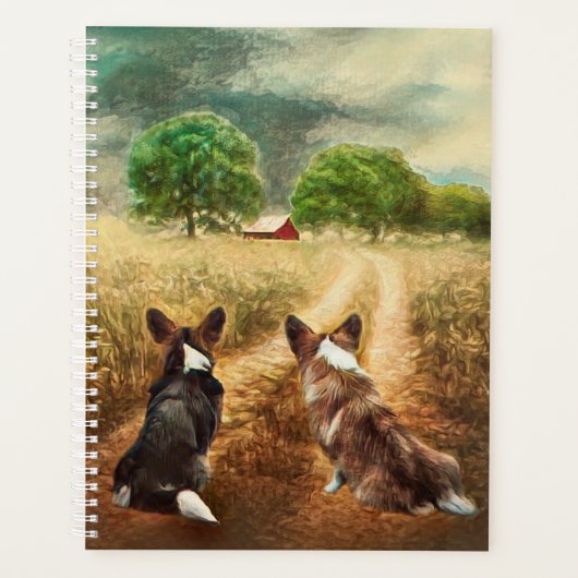 Land Welsh Corgis Planner (Voorkant)