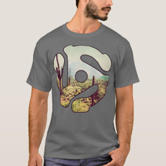 Land Western 45 Record Adapter T-shirt