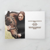 Land Western Afstuderen Foto Cowgirl Opgevouwen Aankondiging (Binnen)