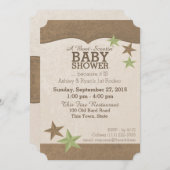 Land Western Baby shower Kaart (Voorkant / Achterkant)